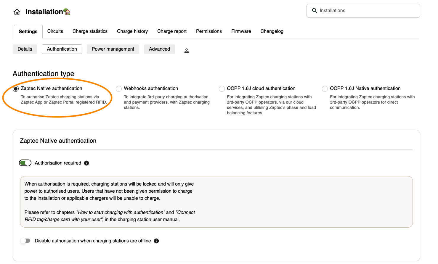 Native Access control